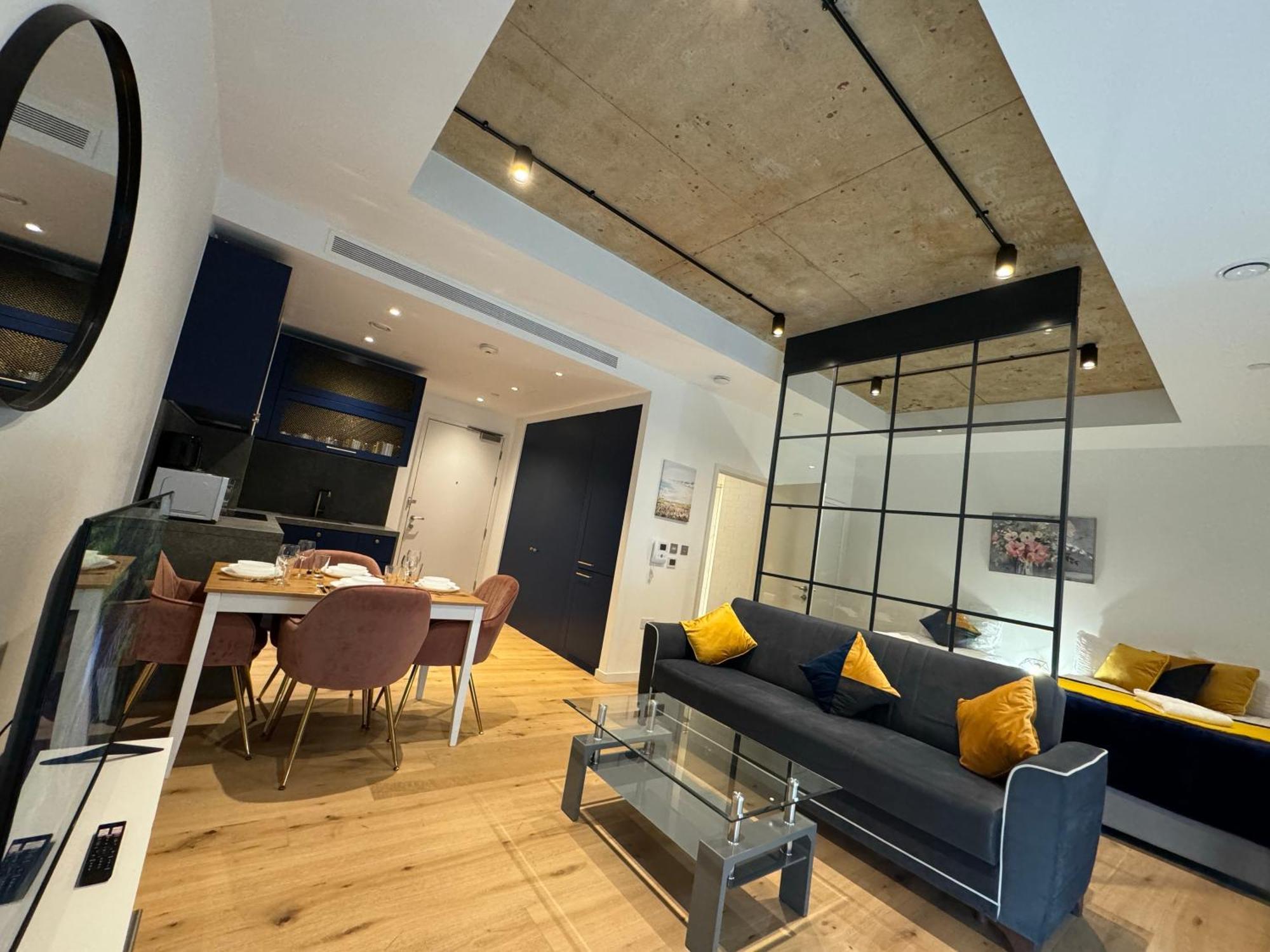 London Luxury Flat With Balcony, River View, O2 Arena, Excel, Canary Wharf, Station公寓 外观 照片